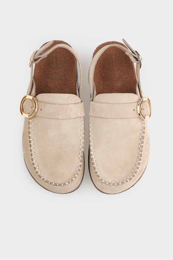 Vizon Deri Kadın Terlik