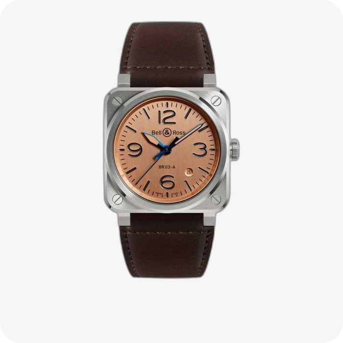 Bell & Ross Instruments BR03 AUTO BEIGE & BLUE STEEL