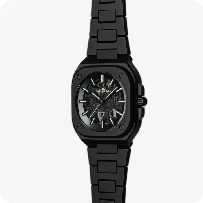 Bell & Ross Urban BR-05 Skeleton Black Lum Ceramic