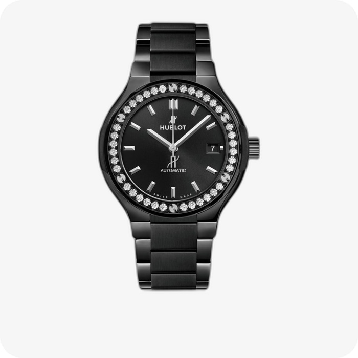 Hublot Classic Fusion Black Magic Bracelet Diamonds