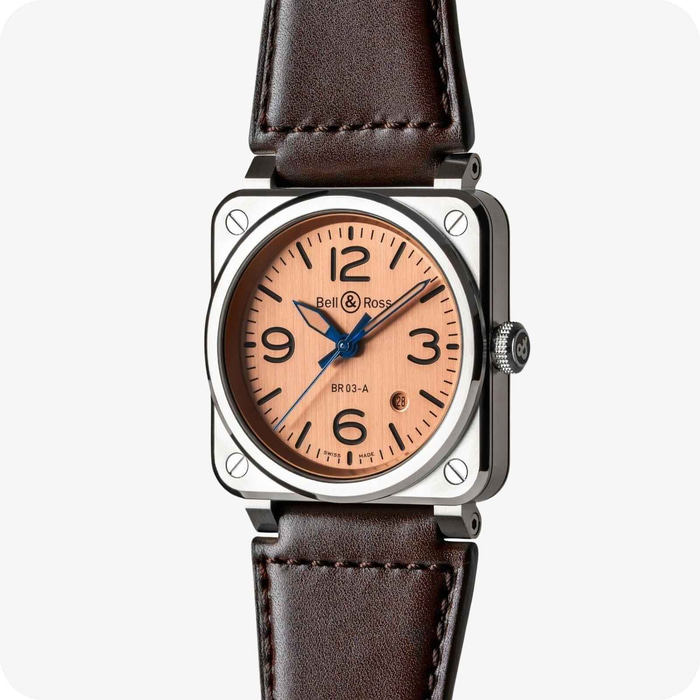 Bell & Ross Instruments BR03 AUTO BEIGE & BLUE STEEL