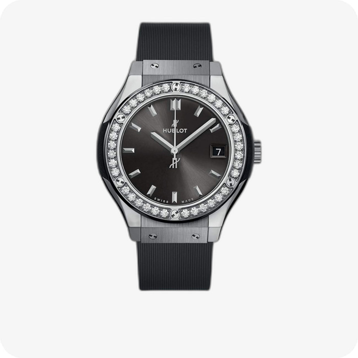 Hublot Classical Fusion Titanium Gray Diamonds