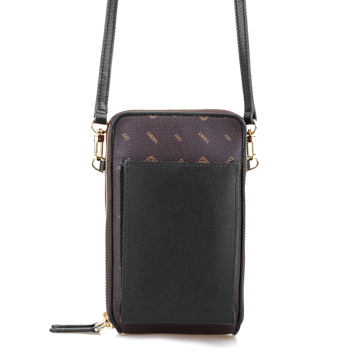 Adale Siyah Kadın Monogram Telefon Çantası