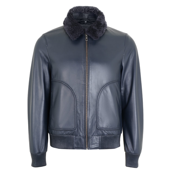 Alijha Gri Erkek Deri Mont