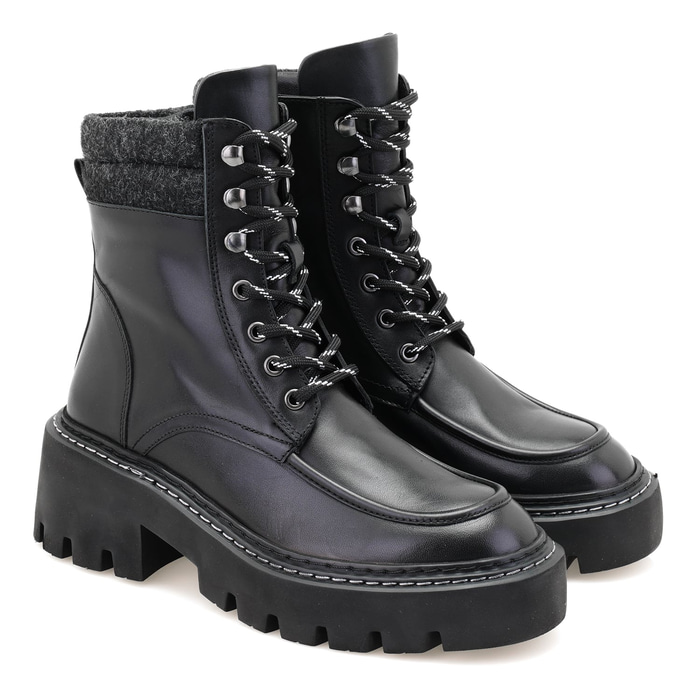 Alona Siyah Kadın Deri Bot