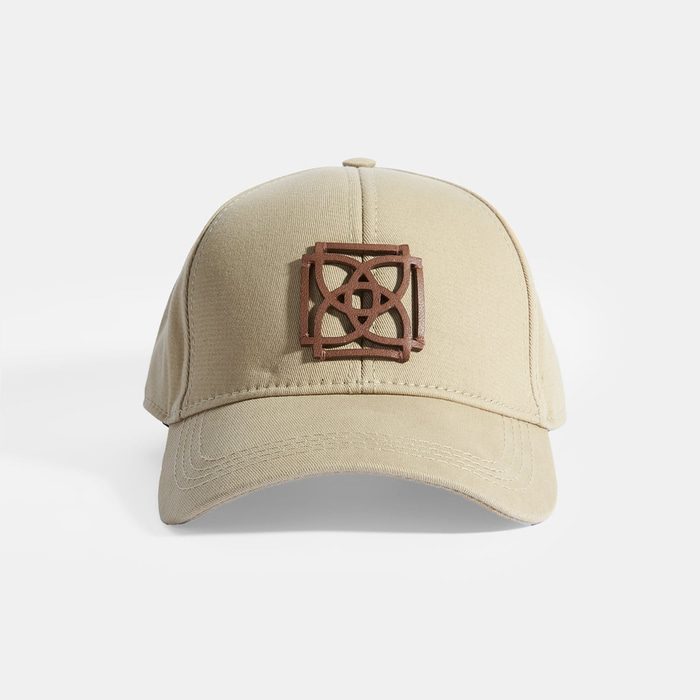 Bej Baskılı Cap Şapka