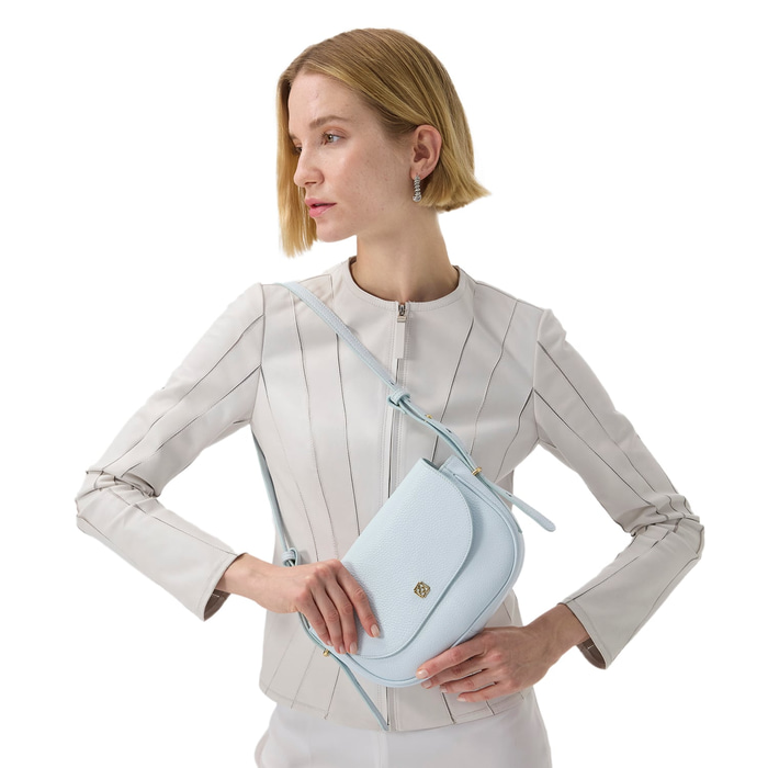 Bienna Beyaz Kadın Panelli Deri Ceket