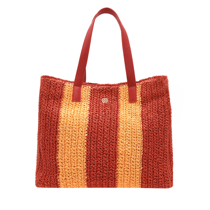 Biviza Kırmızı Kadın Hasır Omuz Çantası