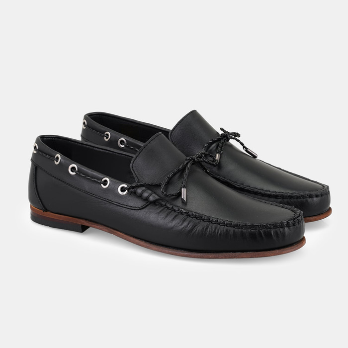 Erkek Siyah Deri Loafer