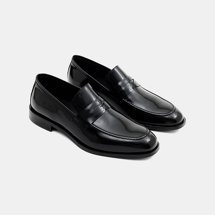 Erkek Siyah Klasik Rugan Deri Loafer