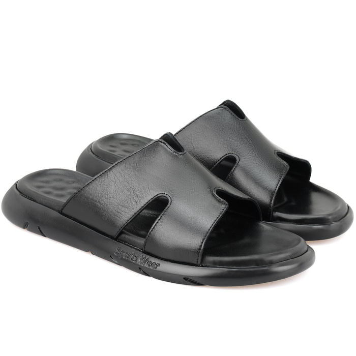 Fabiola Siyah Erkek Deri Terlik