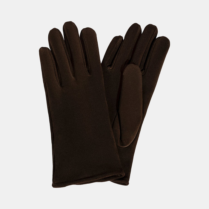 Kadın Acı Kahve Süet Deri Eldiven