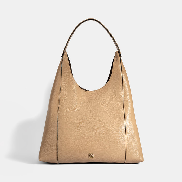 Kadın Bej Deri Omuz Çantası