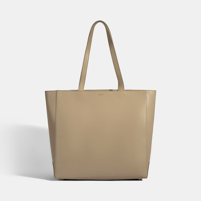 Kadın Bej Deri Omuz Çantası