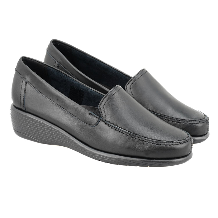 Kadın Siyah DesaComfort Deri Günlük Ayakkabı