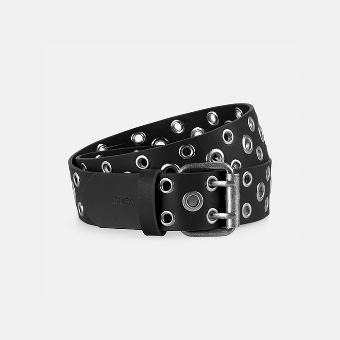 Kadın Siyah Metal Detaylı Deri Kemer