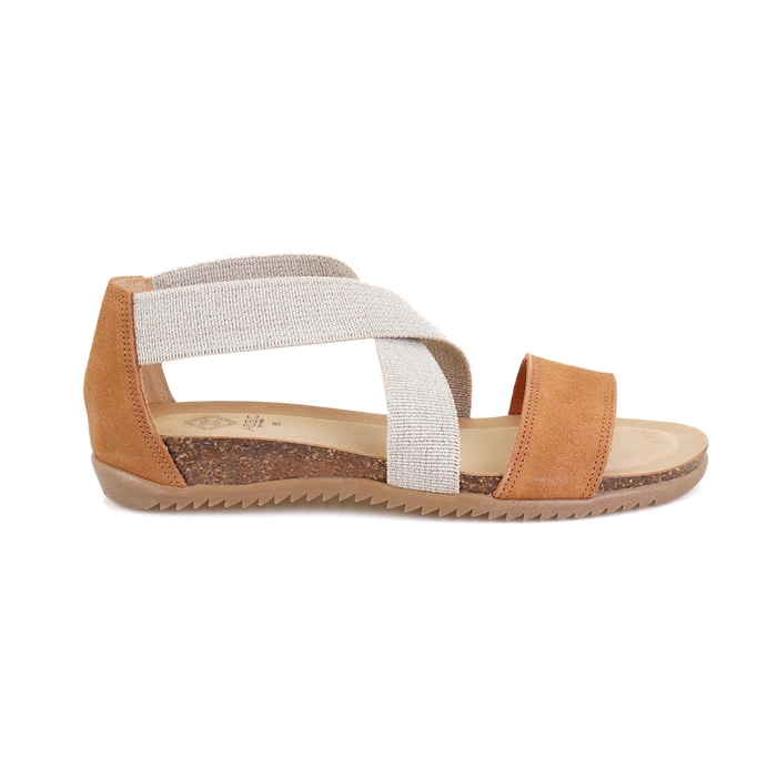 Kadın Taba Süet Deri Sandalet