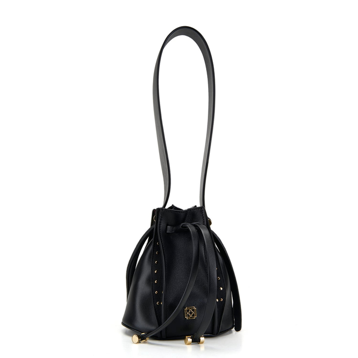 Lesi Siyah Kadın Deri Omuz Çantası