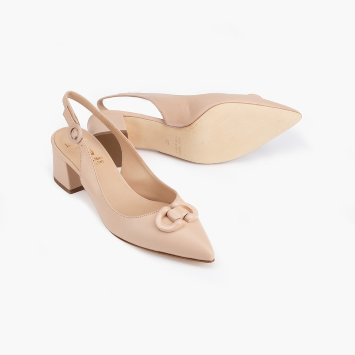 Luca Grossi Kadın Bej Topuklu Klasik Ayakkabı