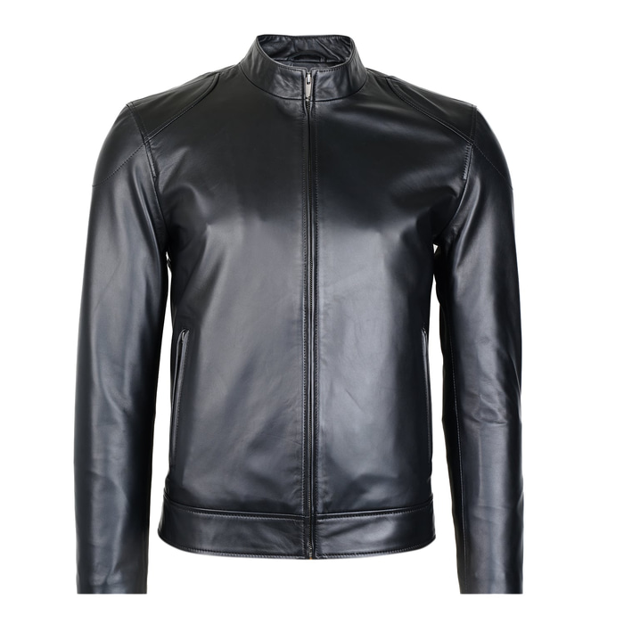 Manlio Siyah Erkek Deri Mont