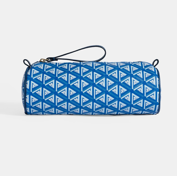 Mavi Monogram Desenli Kalemlik/Tıraş/Makyaj Çantası