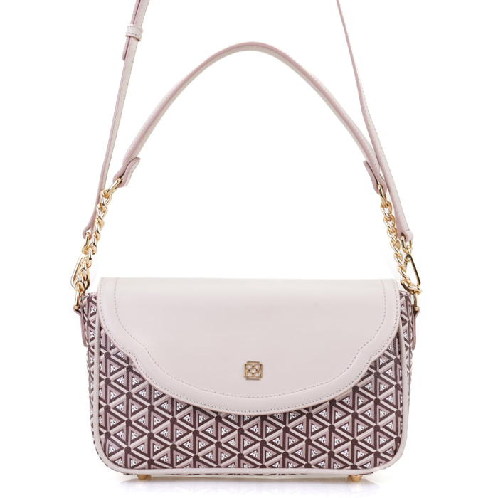 Plante Bej Kadın Monogram Omuz Çantası