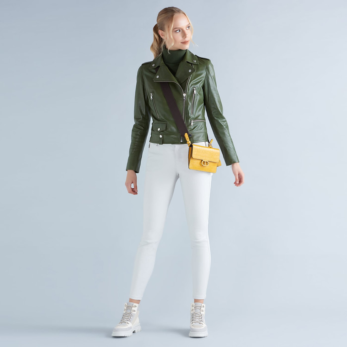 Roisin Kadın Deri Stretch Pantolon