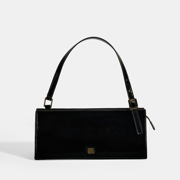 Siyah Kadın Deri Omuz Çantası