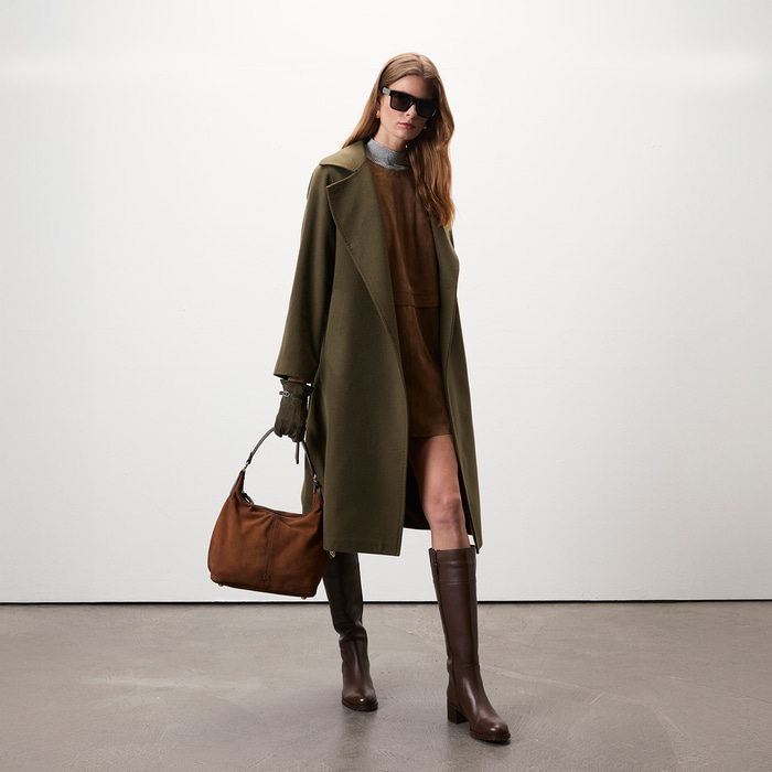 Stefania Yeşil Kadın Trençkot