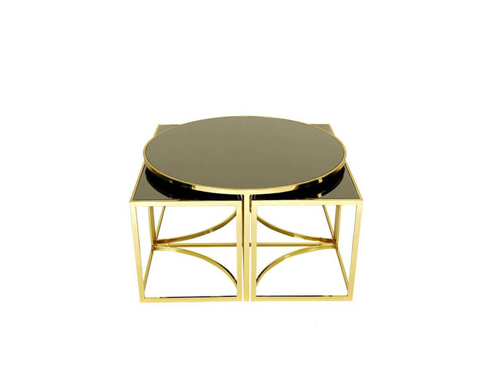Nisan Sehpa-Açelya Gold Metal Orta Sehpa