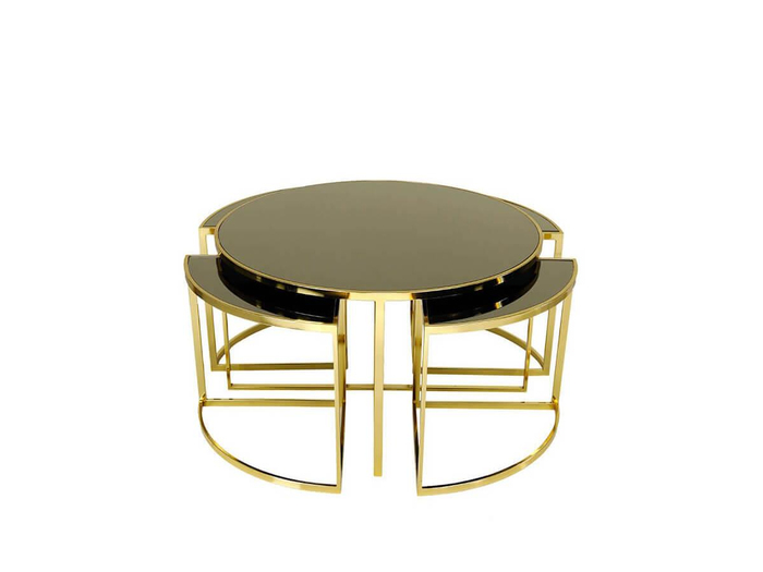 Nisan Sehpa-Açelya Gold Metal Orta Sehpa