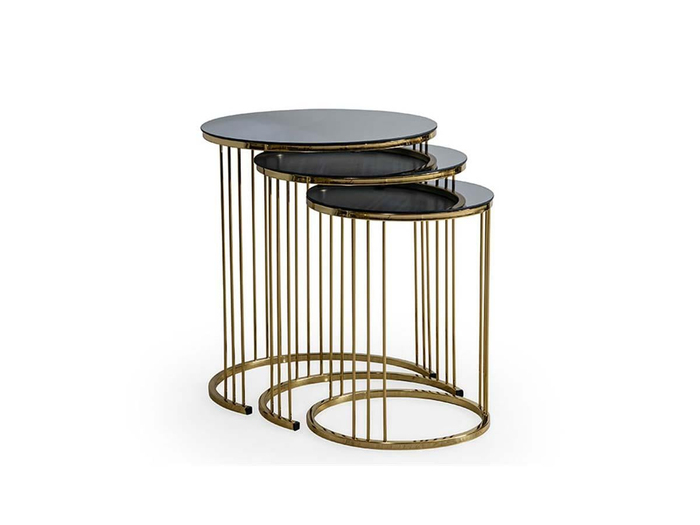Nisan Sehpa-Gezegen Gold Metal Zigon Sehpa
