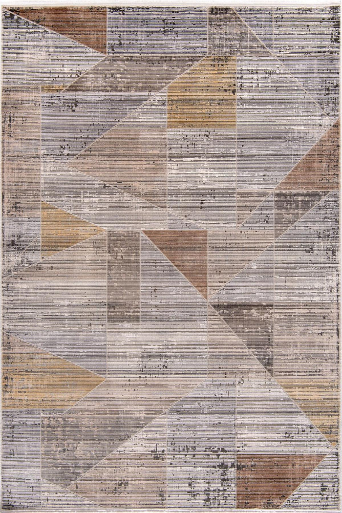 Romans Halı-Naturel 1710 Gri Sari-Min Halı