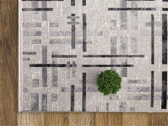 Romans Halı-Norm 6218 Gri-Min Halı