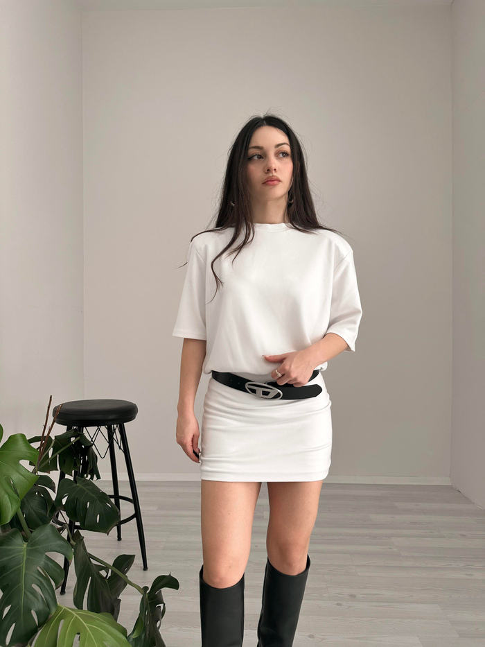 .F/Tecna Beyaz Elbise