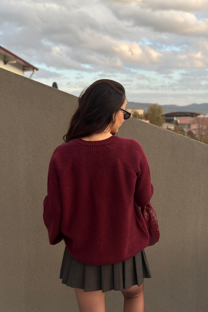 Ass Orj. Bordo Uzun Hırka