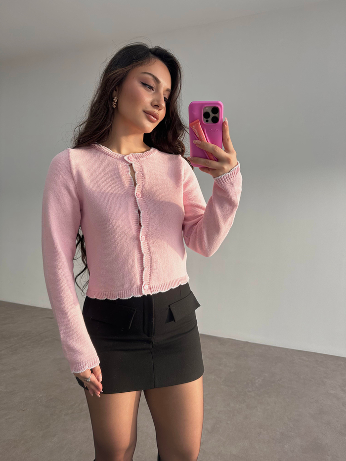 Ass Orj. Bordo Dantel Modelli Hırka