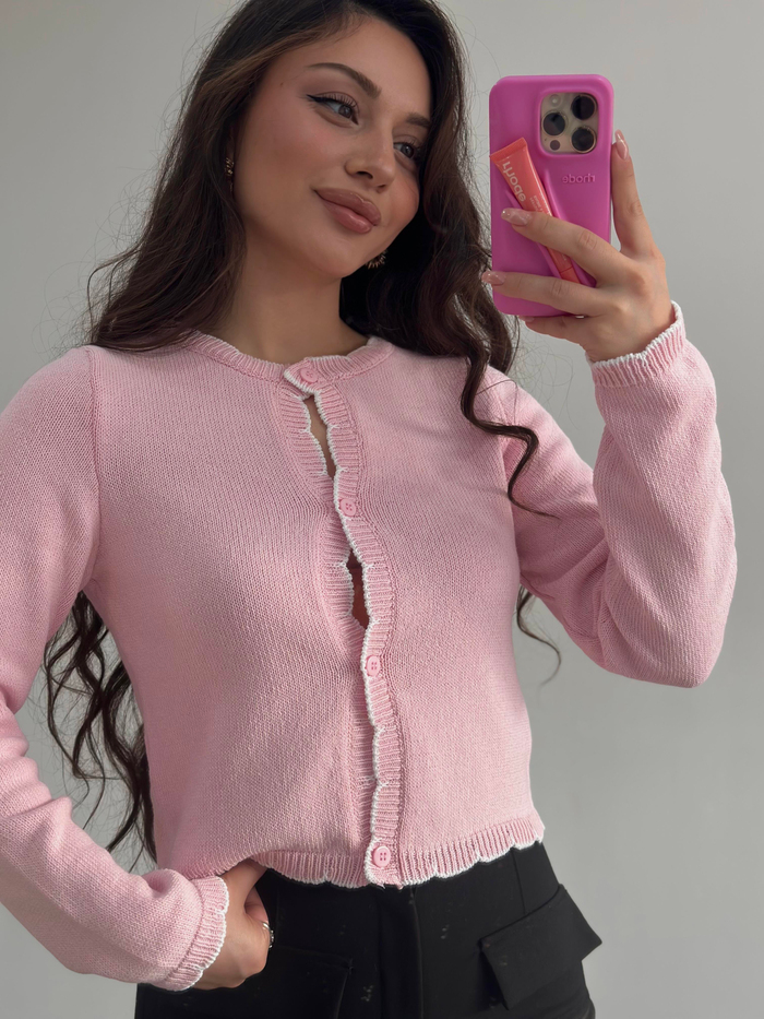 Ass Orj. Bordo Dantel Modelli Hırka