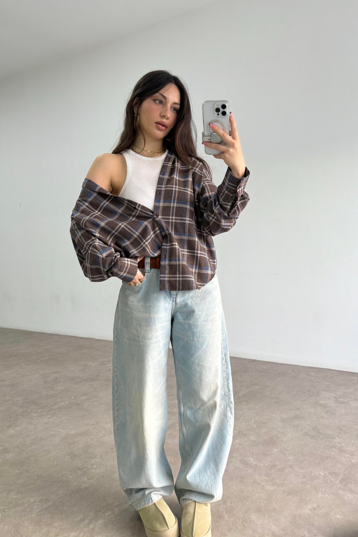 Brshk Orj. Light Blue Baggy Jean