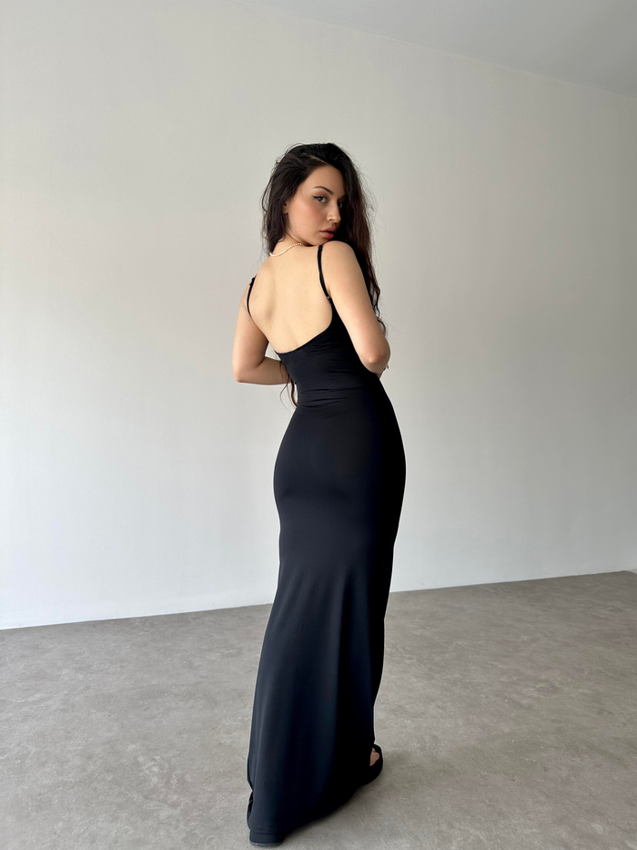 Brshka Orijinal Basic Askılı Uzun Elbise