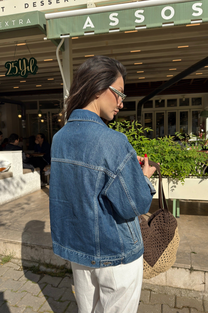 Clns Orijinal Mavi Denim Ceket