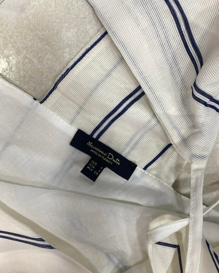 F/Mssimo Dtti Orj. Dokuma Çizgili Elbise