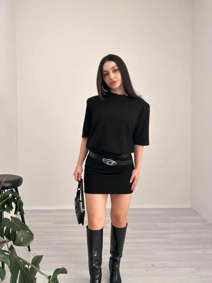 F/Tecna Siyah Elbise