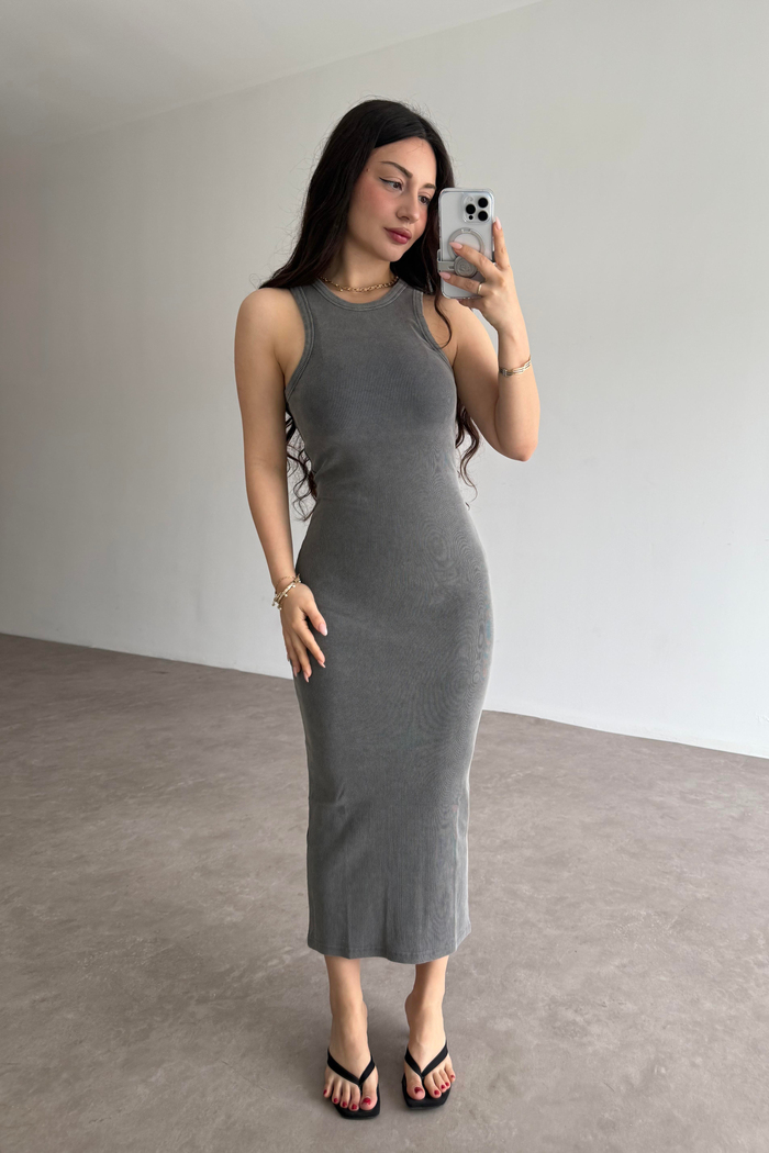 Kaşkorse Basic Asit Yıkama Elbise