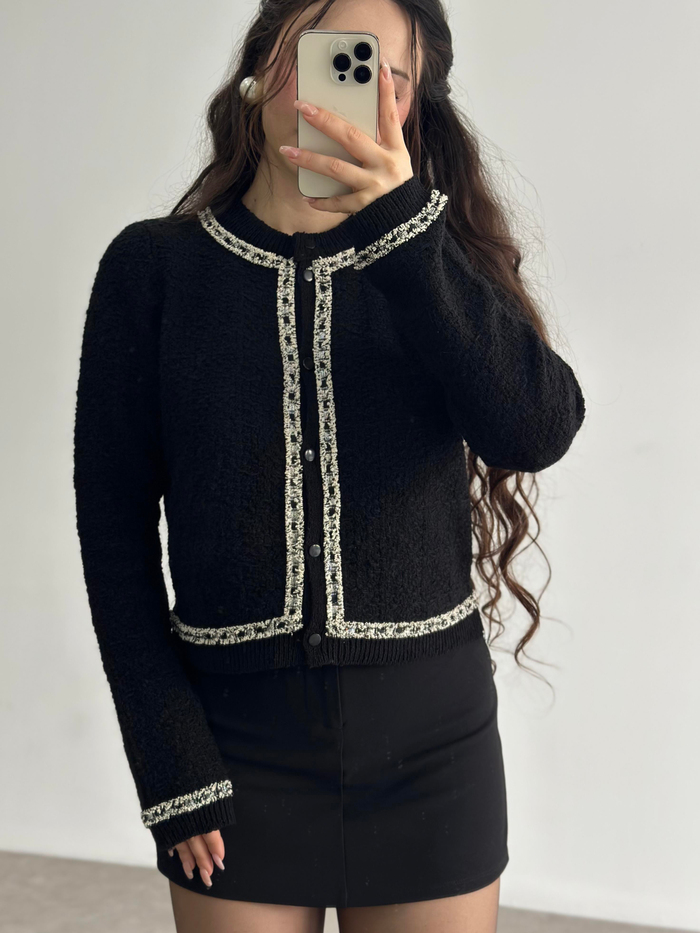 Mng Orj. Siyah Tüvit Hırka