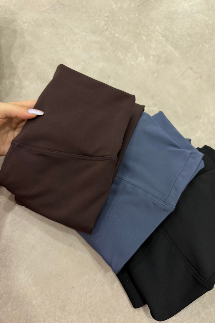 Oys. Modal İçi Pamuk Şardonlu Skinny Kahve Tayt