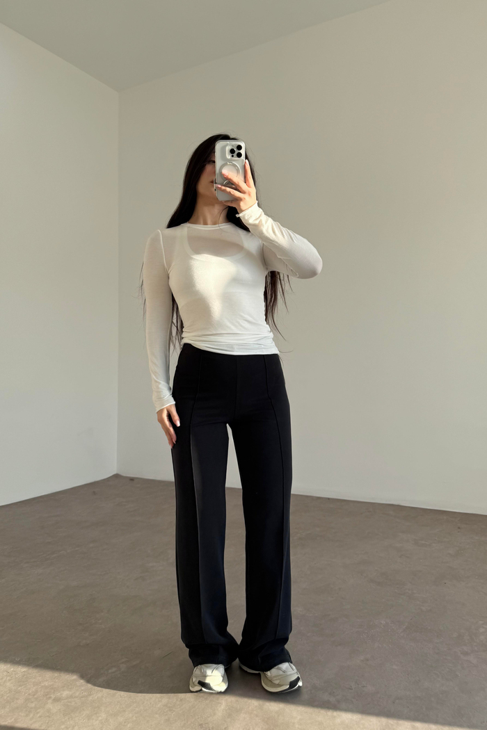 Oys. Modal Likralı Yüksek Belli Antrasit Spor Pantolonu