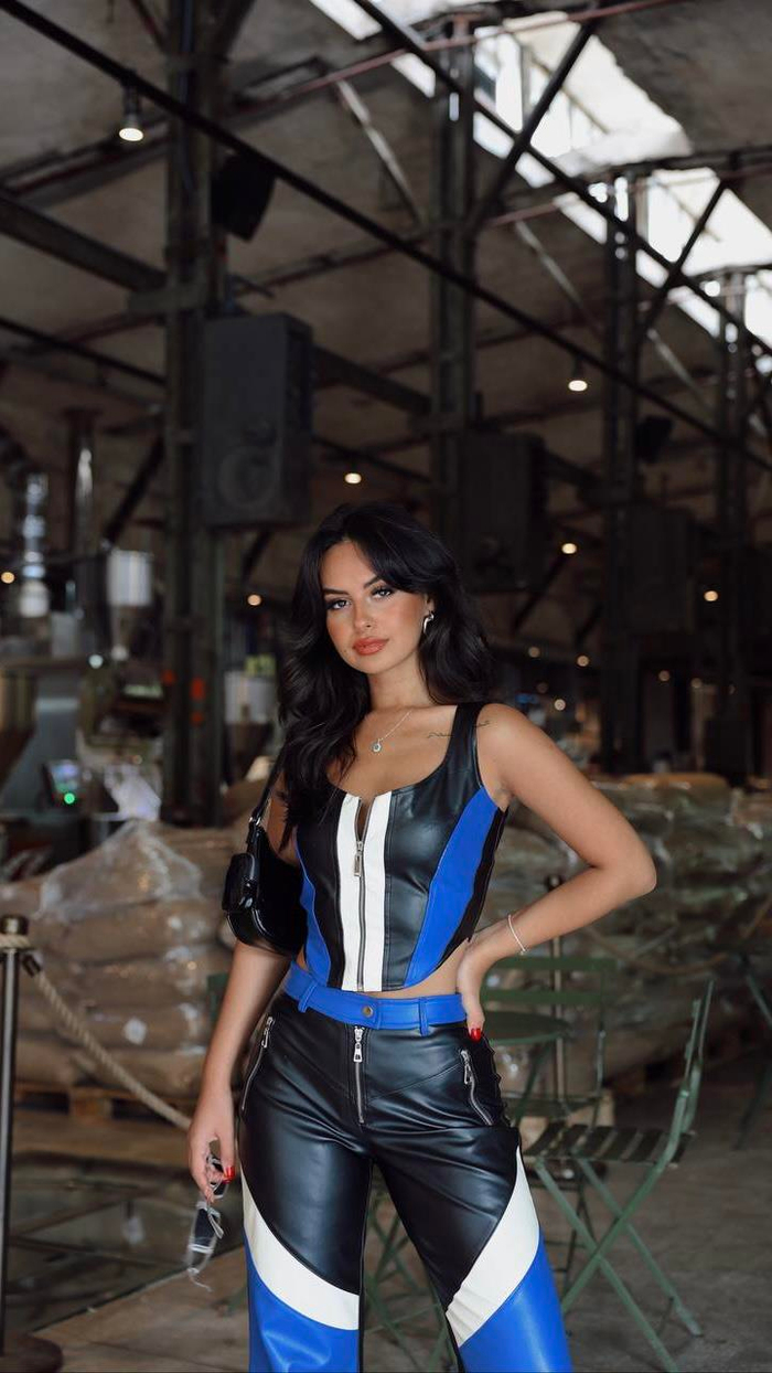 Premium Özel Seri Deri Korse Top