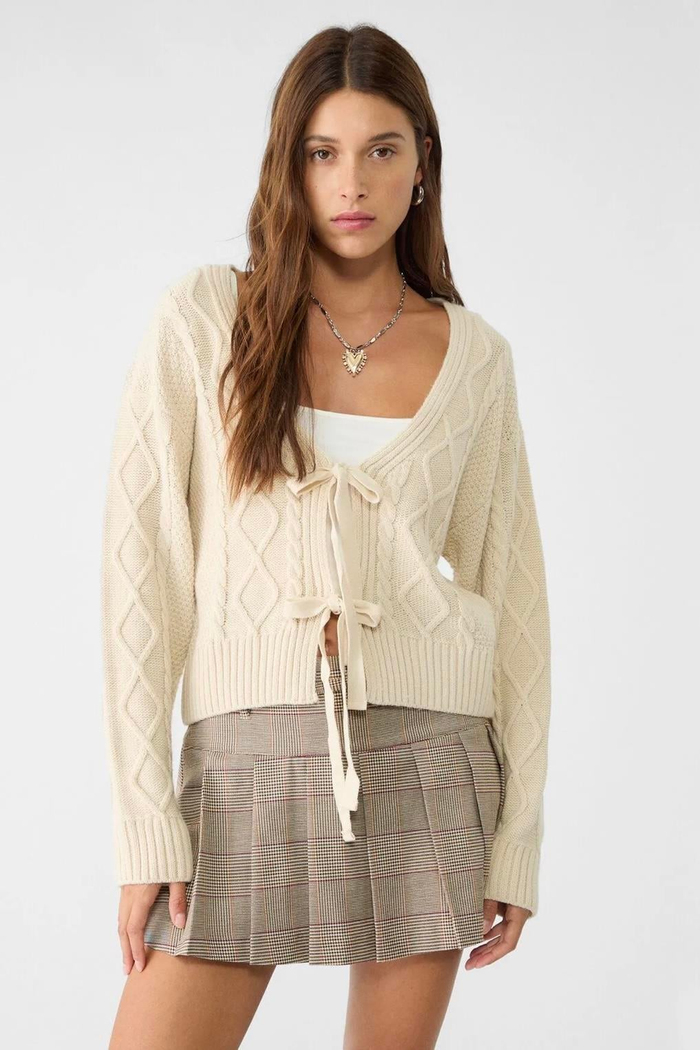 Strdvrs Orj. Bağcıklı Saç Örgülü Hırka 