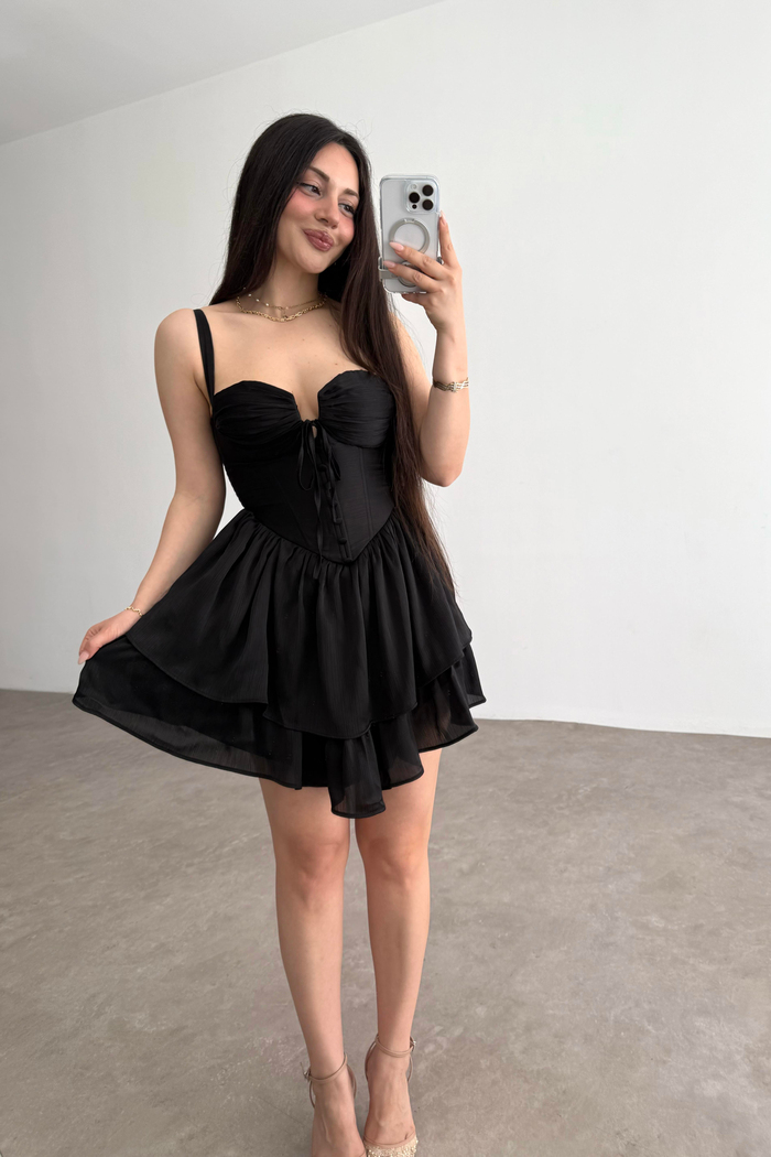 Winx Premium Siyah Elbise